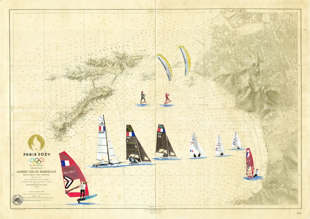 Equipe de France Voile JO 2024 Baie de Marseille
