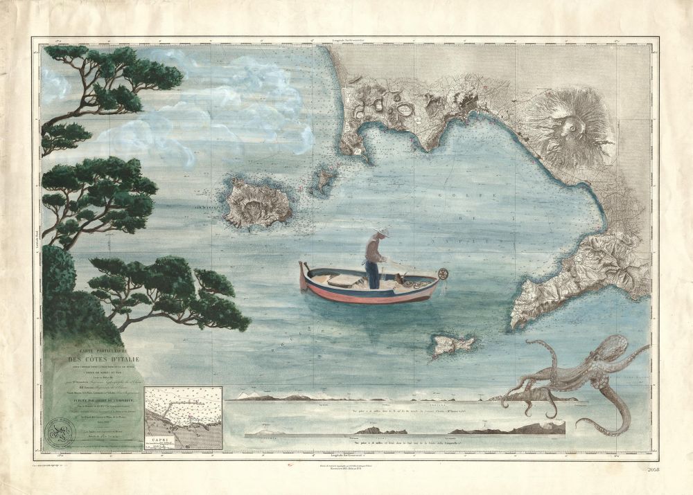 Pêcheur dans la baie de Naples