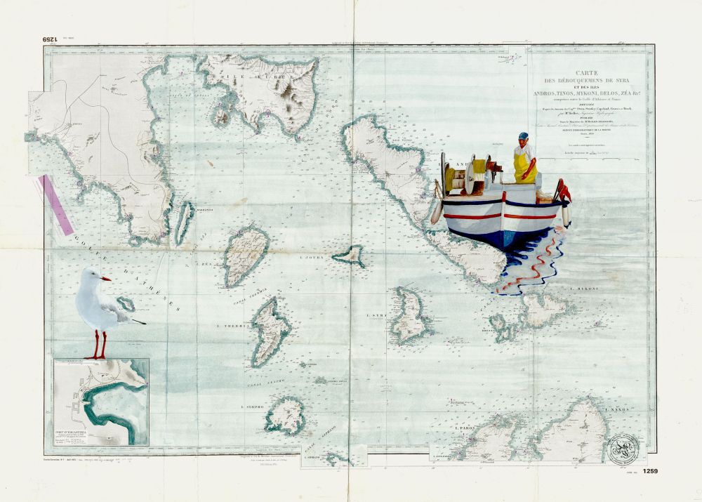 Pêcheur dans les iles Grecs